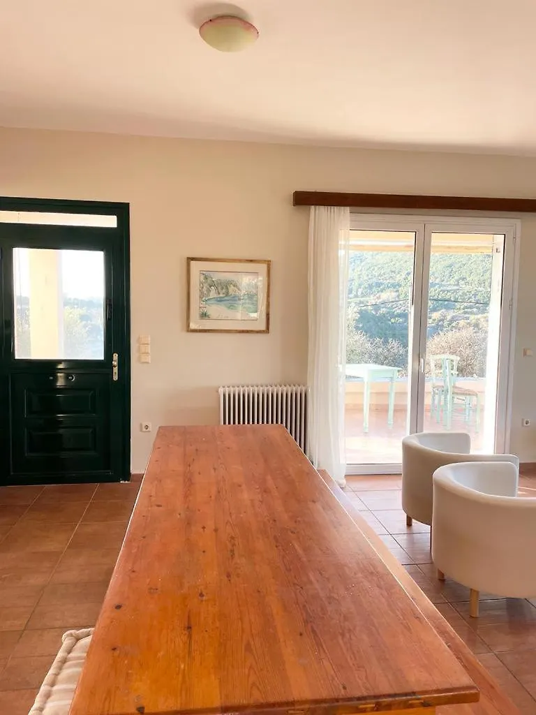 Semesterbostad Les Oliviers Villa With Sea View On Petani Beach Vóvikes